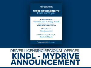 myDrive KINDL-DLRO Closure Sign